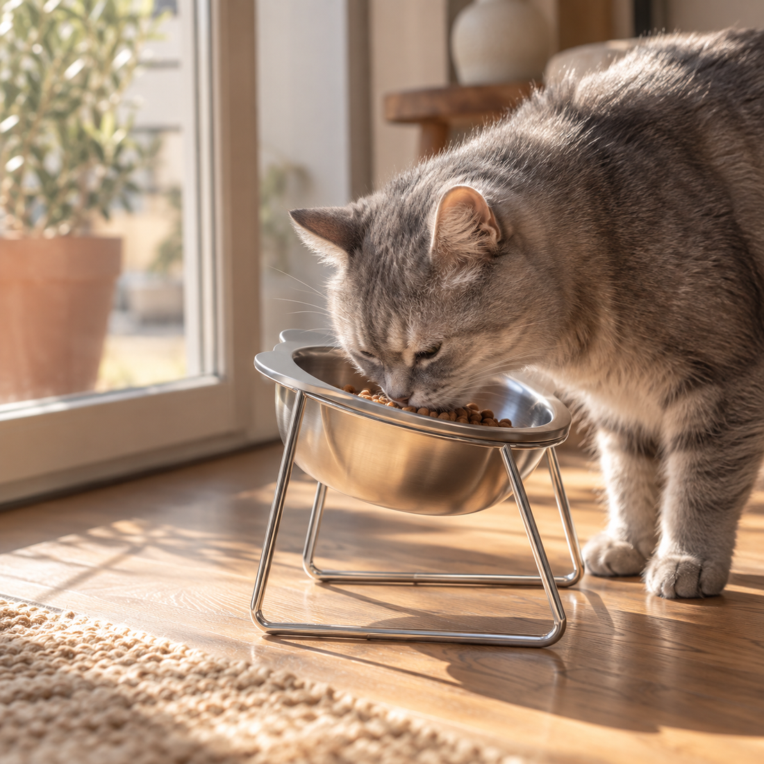 Mon chat vieillit : pourquoi le moment du repas peut devenir inconfortable