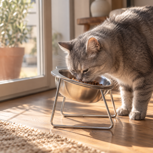 Mon chat vieillit : pourquoi le moment du repas peut devenir inconfortable