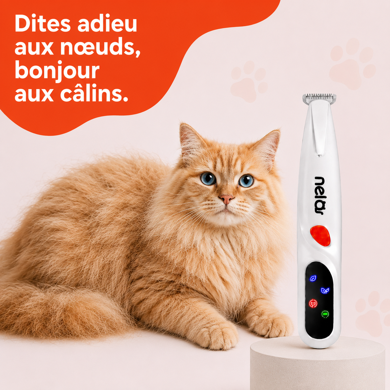 Tondeuse de toilettage pour chat | Nelo