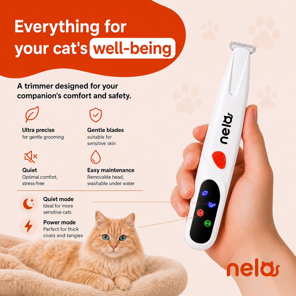 Precision cat trimmer | Nelo