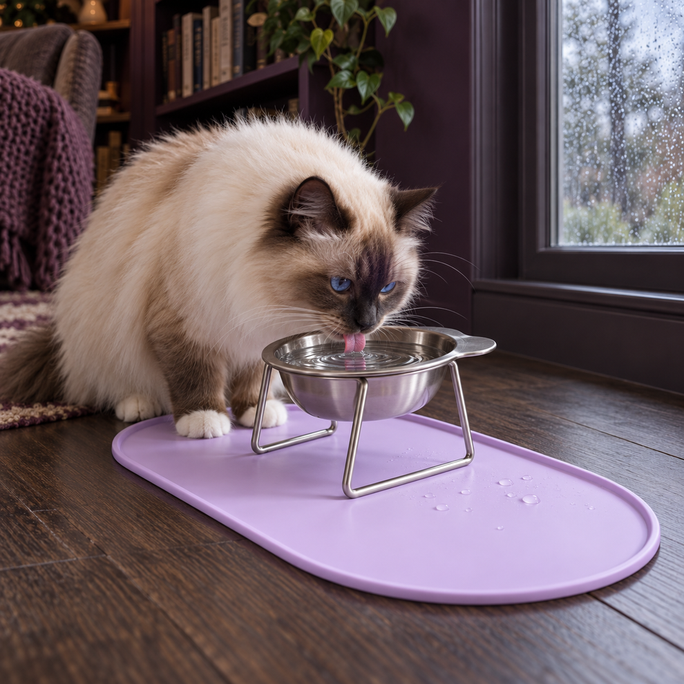 Tapis anti-débordement Nelo pour gamelles de chat et chien — photo 4