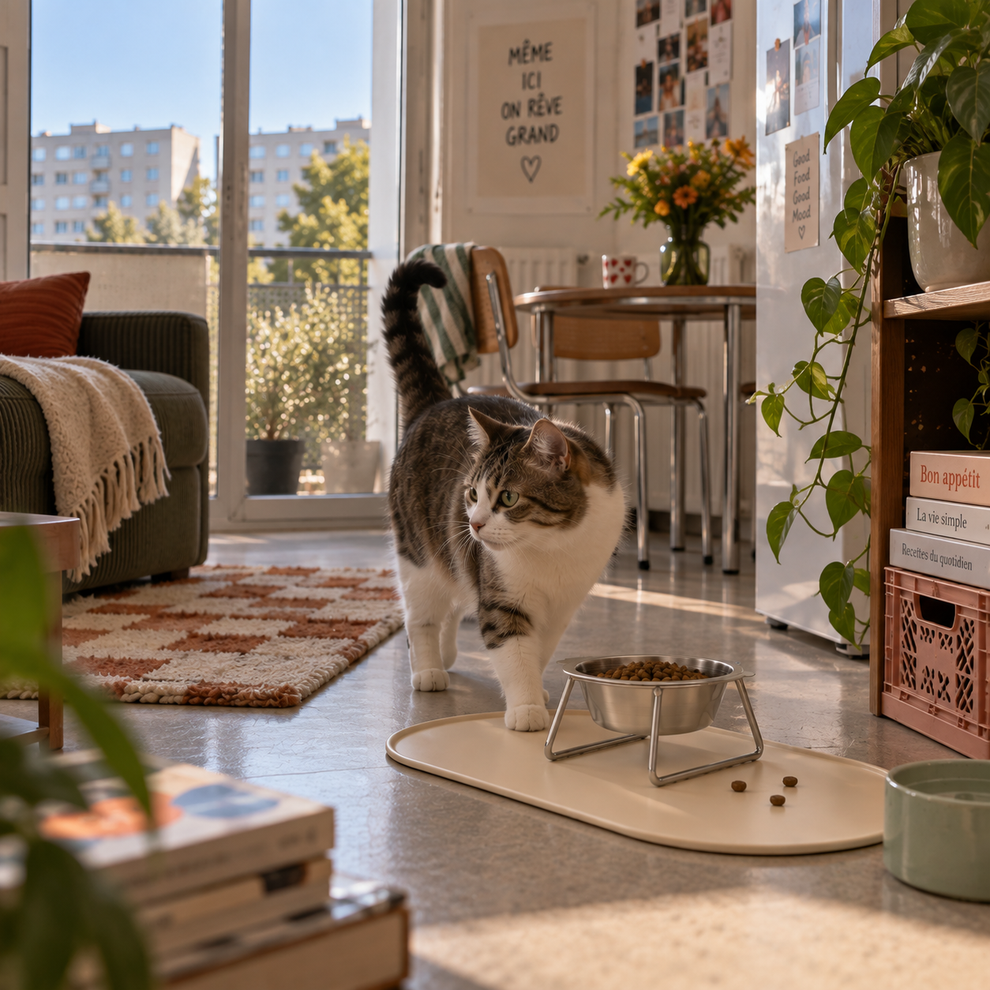 Tapis anti-débordement Nelo pour gamelles de chat et chien — photo 3